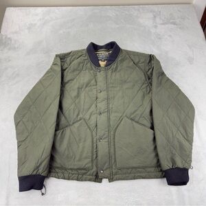 CC Filson Co Men's Size XL Quilted Primalot Pack Jacket in Dark Otter Green